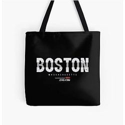 Art Boston Bruins All Over Print Tote Bag