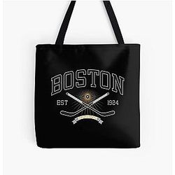 Boston Bruins All Over Print Tote Bag