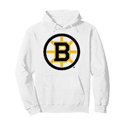 Boston Bruins Icon White NHL Licensed Pullover Hoodie
