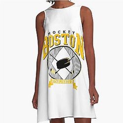 Art Boston Bruins A Line Dress