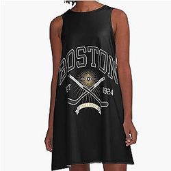 Art Boston Bruins A Line Dress
