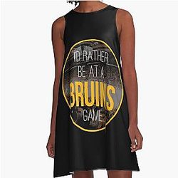 Art Boston Bruins A Line Dress