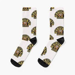 Boston Bruins Hockey Logo Socks
