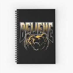 Art Boston Bruins Spiral Notebook