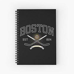 Art Boston Bruins Spiral Notebook