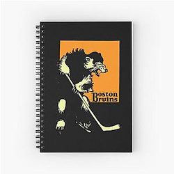 Art Boston Bruins Spiral Notebook
