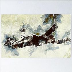 Bobby Orr Boston Bruins Goal Poster