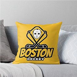 Boston Bruins Hockey Throw Pillow