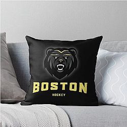 Boston Bruins Hockey Throw Pillow