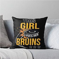 Art Boston Bruins Throw Pillow