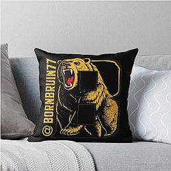Art Boston Bruins Throw Pillow
