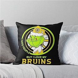 Art Boston Bruins Throw Pillow