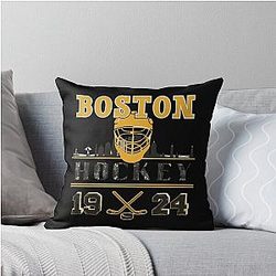 Art Boston Bruins Throw Pillow