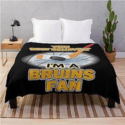 Art Boston Bruins Throw Blanket