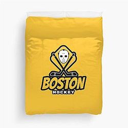 Boston Bruins Hockey Duvet Cover becomes Boston Bruins Duvet Cover