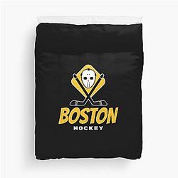 Boston Bruin Hockey Duvet Cover