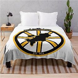 Art - Boston Bruins Throw Blanket with Boston removed 

Art - Bruins Throw Blanket