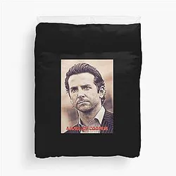 Bradley Cooper Retro Duvet Cover