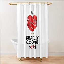 In a Relationship with Bradley Cooper Shower Curtain