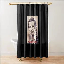 Bradley Cooper Retro Shower Curtain