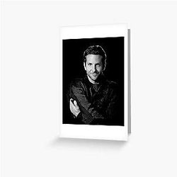 Bradley Cooper Actor Movie Star Greeting Card