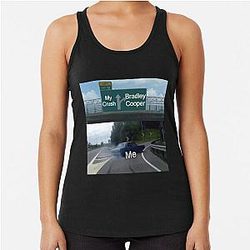 Bradley Cooper Meme Racerback Tank Top