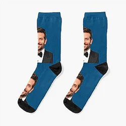Bradley Cooper Actor Pop Art Vector Socks