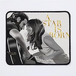 Digital Art Lady Gaga and Bradley Cooper Mouse Pad