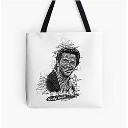 Bradley Cooper Abstract Sketch Art. Bradley Cooper Fan Art All Over Print Tote Bag