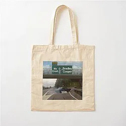 Bradley Cooper Meme Cotton Tote Bag