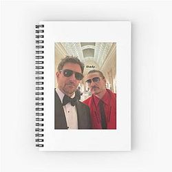 Pedro Pascal Bradley Cooper Spiral Notebook