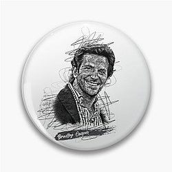 Bradley Cooper Abstract Sketch Art. Bradley Cooper Fan Art Pin