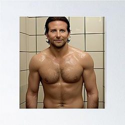 Bradley Cooper shirtless poster