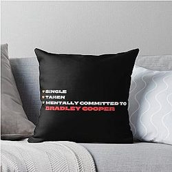 Mentally Committed to Bradley Cooper Throw Pillow