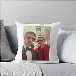 Pedro Pascal Bradley Cooper Graphic Throw Pillow