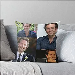 Bradley Cooper Collage Pillow