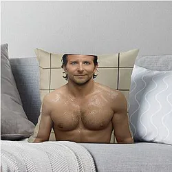 Bradley Cooper Throw Pillow