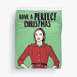 Have a Perfect Christmas Bree Van Kamp Duvet Cover
