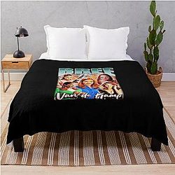 The Beauty Bree Van Kamp Vintage 90s Bootleg Style Throw Blanket