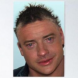 Brendan Fraser Just My Shit Up Poster