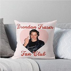 Brendan Fraser Fan Club - Wholesome Icon Appreciation Design Throw Pillow