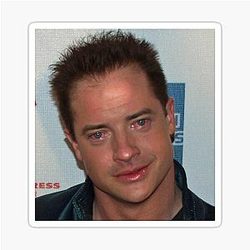 Brendan Fraser Crying Stickerm