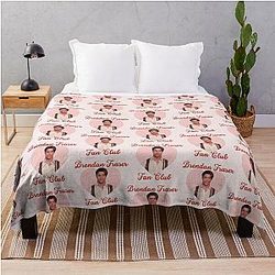 Brendan Fraser Fan Club Wholesome Appreciation Design Throw Blanket
