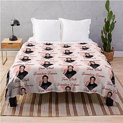 Brendan Fraser Fan Club - Wholesome Icon Appreciation Throw Blanket