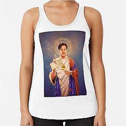 Brendan Fraser Original Religious Painting Racerback Tank Top