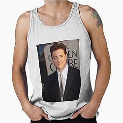 Brendan Fraser in a tank top