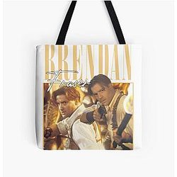 Brendan Fraser Retro Fan Art - Adventure Hero Rick O'Connell Design Tote Bag