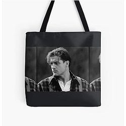 Brendan Fraser fan tote bag