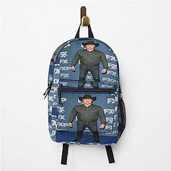 Cowboy Brendan Fraser Backback and or Backpack is redundant, so unredudant: 
Cowboy Brendan Fraser Backpack