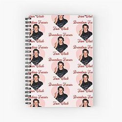 Brendan Fraser Fan Club Wholesome Appreciation Design Spiral Notebook